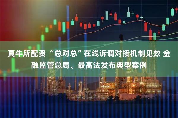 真牛所配资 “总对总”在线诉调对接机制见效 金融监管总局、最高法发布典型案例